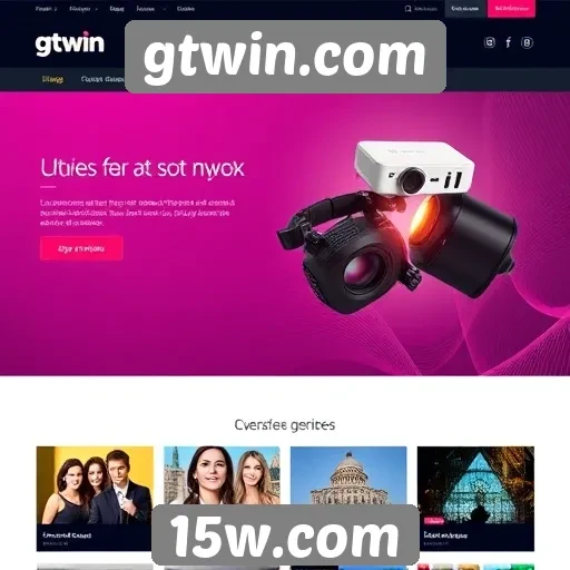 navegação intuitiva e design do site gtwin.com